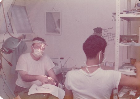 Dr. Griffin Murphey serving as a U.S. Navy dental officer attached to the U.S. Marine Corps